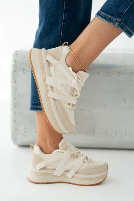 Sneakersy lifestyle Beżowe – Lurevane 1