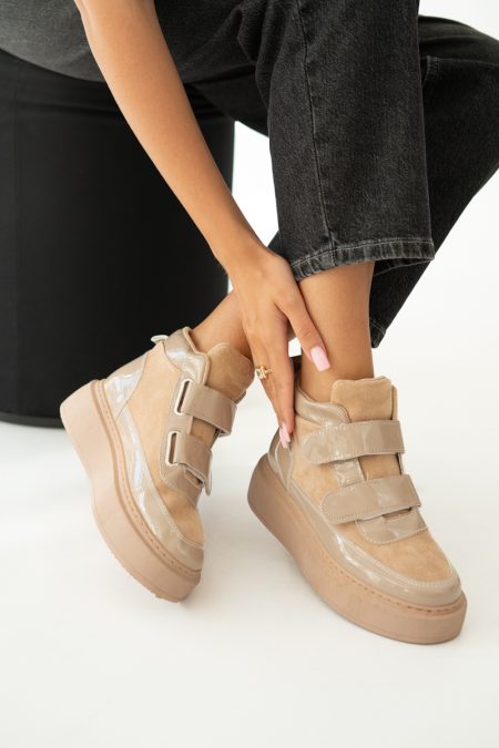 Sneakersy na platformie wysokie Fango – Carvienne 1