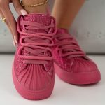 Sneakersy z kryształkami Różowe – Gemoria 4