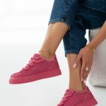 Sneakersy z kryształkami Różowe – Gemoria 3