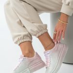 Sneakersy cyrkonie błyszczące Białe – Vionara 3
