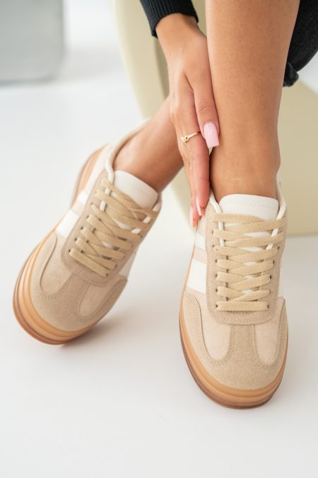 Sneakersy z zamszową cholewką Fango – Solistra