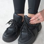 Sneakersy damskie chunky na platformie Czarne – Altirra 5