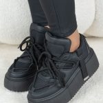 Sneakersy damskie chunky na platformie Czarne – Altirra 3