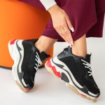 Sneakersy na grubej podeszwie Czarne – Nayora 3