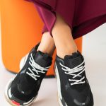 Sneakersy na grubej podeszwie Czarne – Nayora 4
