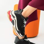 Sneakersy na grubej podeszwie Czarne – Nayora 1