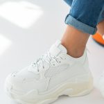 Sneakersy na grubej podeszwie Białe – Nayora 2