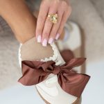 Buty z kokardkami Beżowe – Lacivane 4