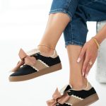 Buty z kokardkami Czarne – Lacivane 3