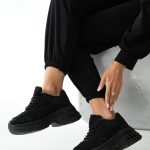 Błyszczące sneakersy Czarne – Opalisse 2