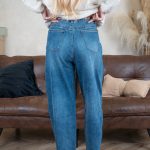 Jeansy z wysokim stanem plus size – Bluvianne 2