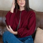 Kurtka bomberka na zamek Bordowy – Bomirra 2