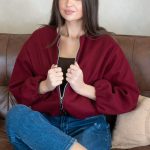 Kurtka bomberka na zamek Bordowy – Bomirra 1