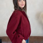 Kurtka bomberka na zamek Bordowy – Bomirra 4