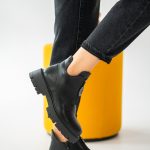 Botki damskie z broszką Czarne – Inselira 3