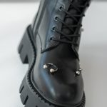 Botki damskie z ozdobami metalowymi Czarne – Piercoria 4