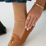 Loafersy na płaskiej podeszwie Camelowe – Osyrelle 3