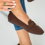 Loafersy na płaskiej podeszwie Czekoladowe – Osyrelle 2
