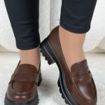 Klasyczne loafersy Czekoladowe – Favynne 2