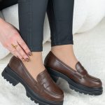 Klasyczne loafersy Czekoladowe – Favynne 5