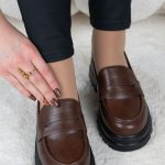 Klasyczne loafersy Czekoladowe – Favynne 6