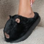 Kapcie kapibara damskie Czarne – Vynoria 4