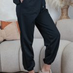 Bluza z naszywką 100% natural + spodnie ze ściagaczami Czarny – Naturynne 6