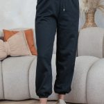 Bluza z naszywką 100% natural + spodnie ze ściagaczami Czarny – Naturynne 6