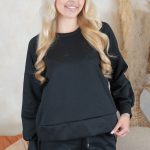 Bluza z naszywką 100% natural + spodnie ze ściagaczami Czarny – Naturynne 4