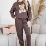 Komplet damski z misiem Czekoladowy – Teddynne 7