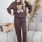 Komplet damski z misiem Czekoladowy – Teddynne 8