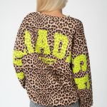Bluza panterka z napisem Żółty – Paradise 1