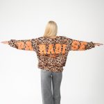 Bluza panterka z napisem Pomarańczowy – Paradise 4