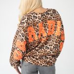 Bluza panterka z napisem Pomarańczowy – Paradise 1