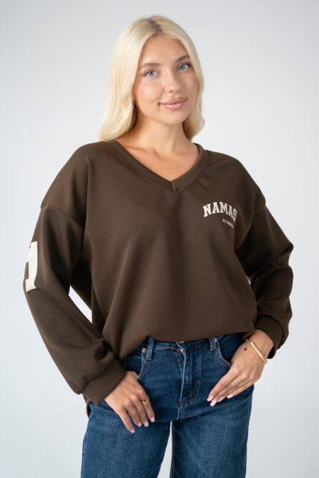 Bluza wkładana namaste Czekoladowy – Elyssine 1