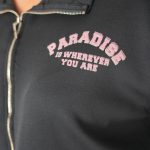Bluza rozpinana z kołnierzem Czarny – Paradise 2