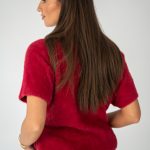 Sweter damski z krótkim rękawem Bordowy – Anveline 3