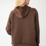 Bluza z zamkiem do połowy Czekoladowy – Avyrose 3