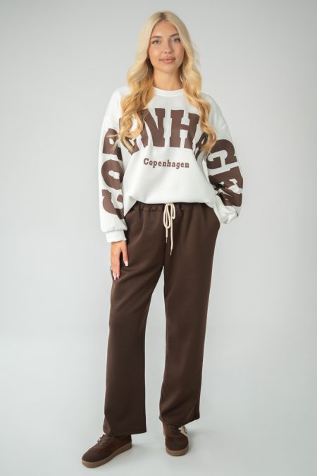 Komplet COPENHAGEN bluza + spodnie - Czekoladowy 1