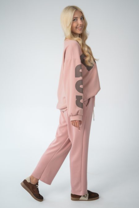 Komplet COPENHAGEN bluza + spodnie - Pudrowy 1