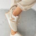 Sneakersy retro Beżowe – Halivra 1