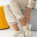 Sneakersy retro Beżowe – Halivra 3