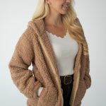 Kurtka damska baranek Camelowy – Shearyna 2