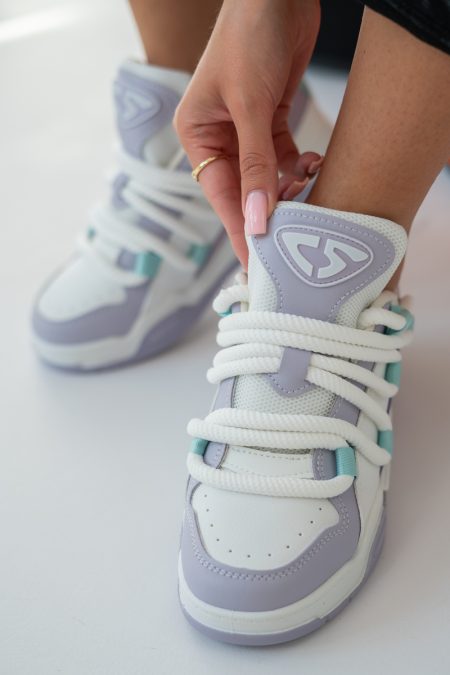 Sneakersy chunky Liliowy – Shynira