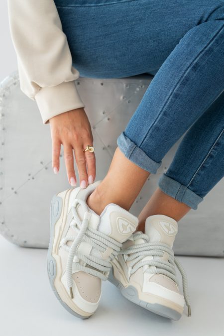 Sneakersy chunky Beżowe – Shynira 1