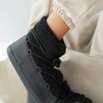 Śniegowce damskie z futerkiem Czarne – Kalisse 1