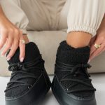 Śniegowce damskie z futerkiem Czarne – Kalisse 3