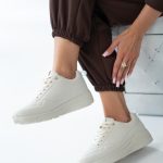 Sneakersy jednokolorowe Beżowe – Myrella 3