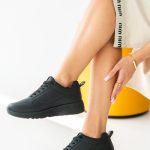 Sneakersy jednokolorowe Czarne - Myrella 2